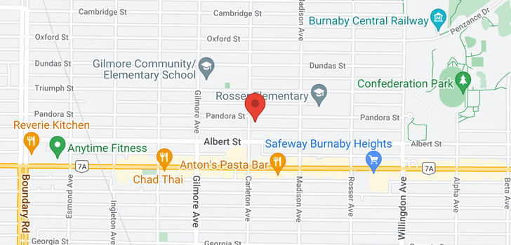 map of 4204 PANDORA STREET